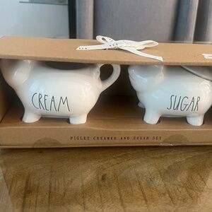 rae dunn cream and sugar set